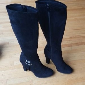 Impo flex Tall Dress Boots man made suede